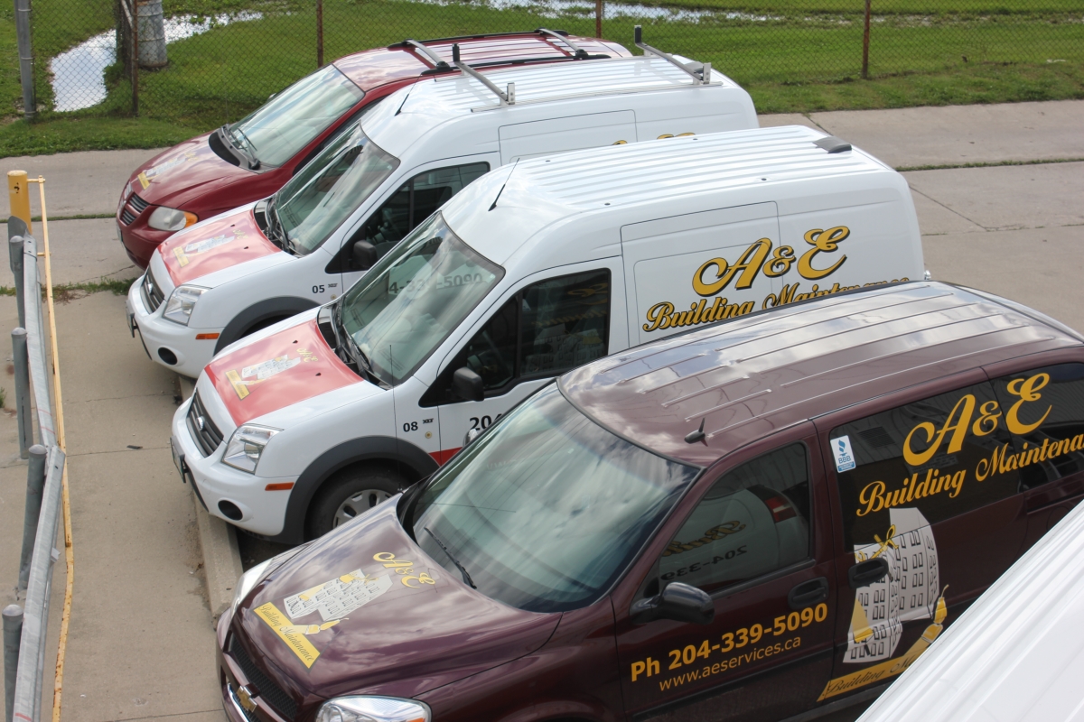 top view company cleaning service cars